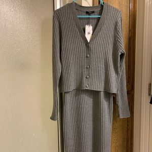 Brand new cardigan and dress set
